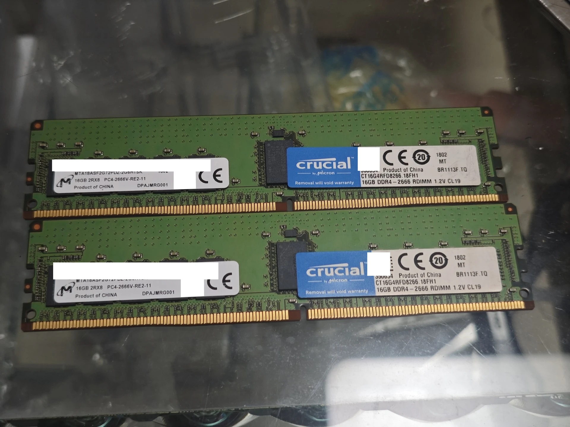 DDR4 RDIMM 16GB 2666 MT/s server memory real product photo