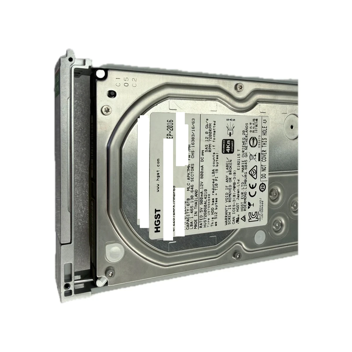 6TB SAS 3.5-inch 7.2K enterprise HDD real product photo
