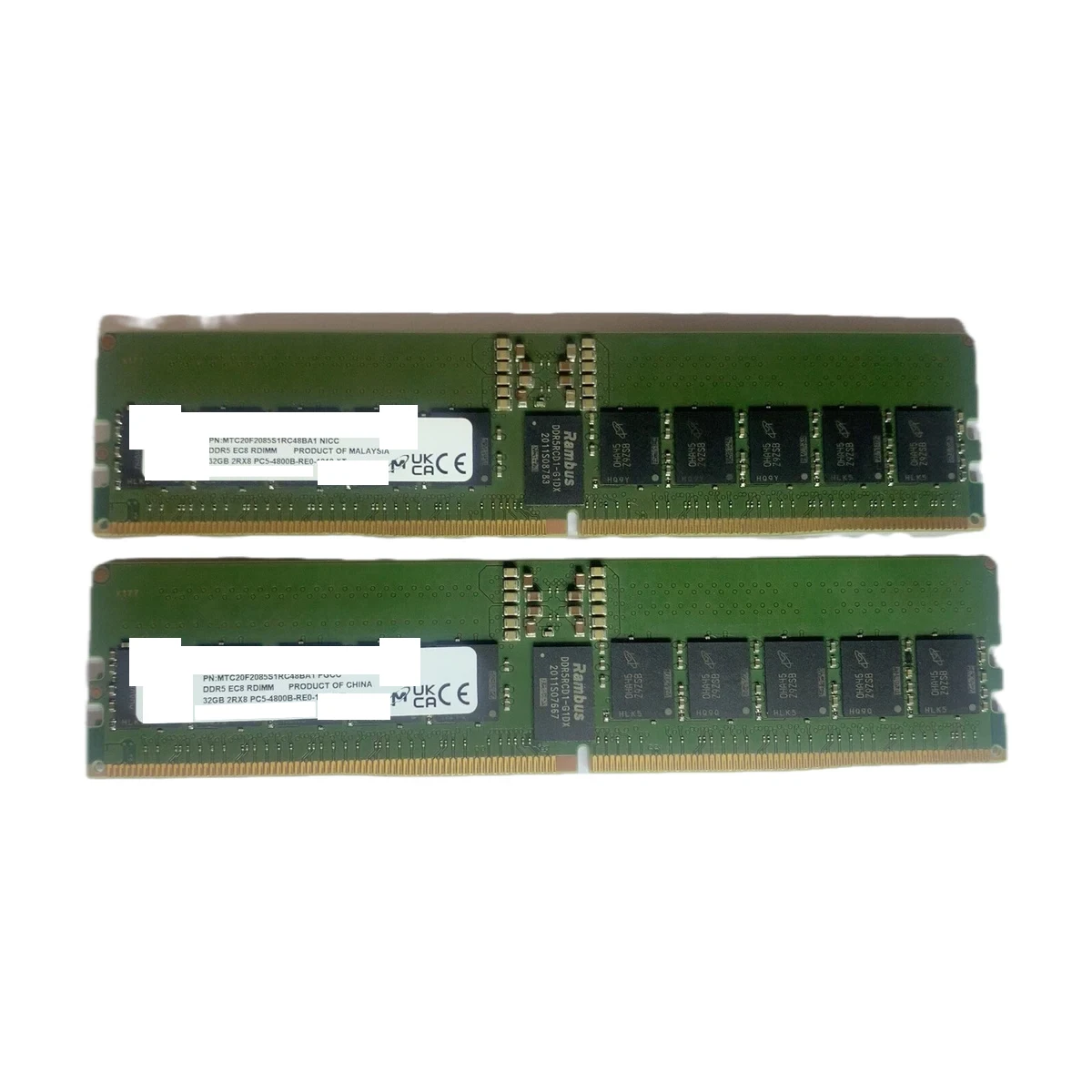 DDR5 RDIMM 96GB 4800 MT/s server memory real product photo