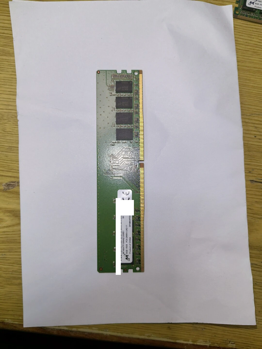 DDR4 UDIMM 8GB 2666 MT/s server memory real product photo