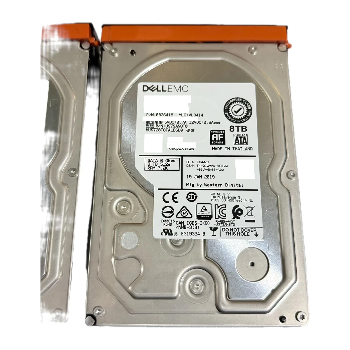 8TB SATA 3.5-inch 7.2K enterprise HDD real product photo